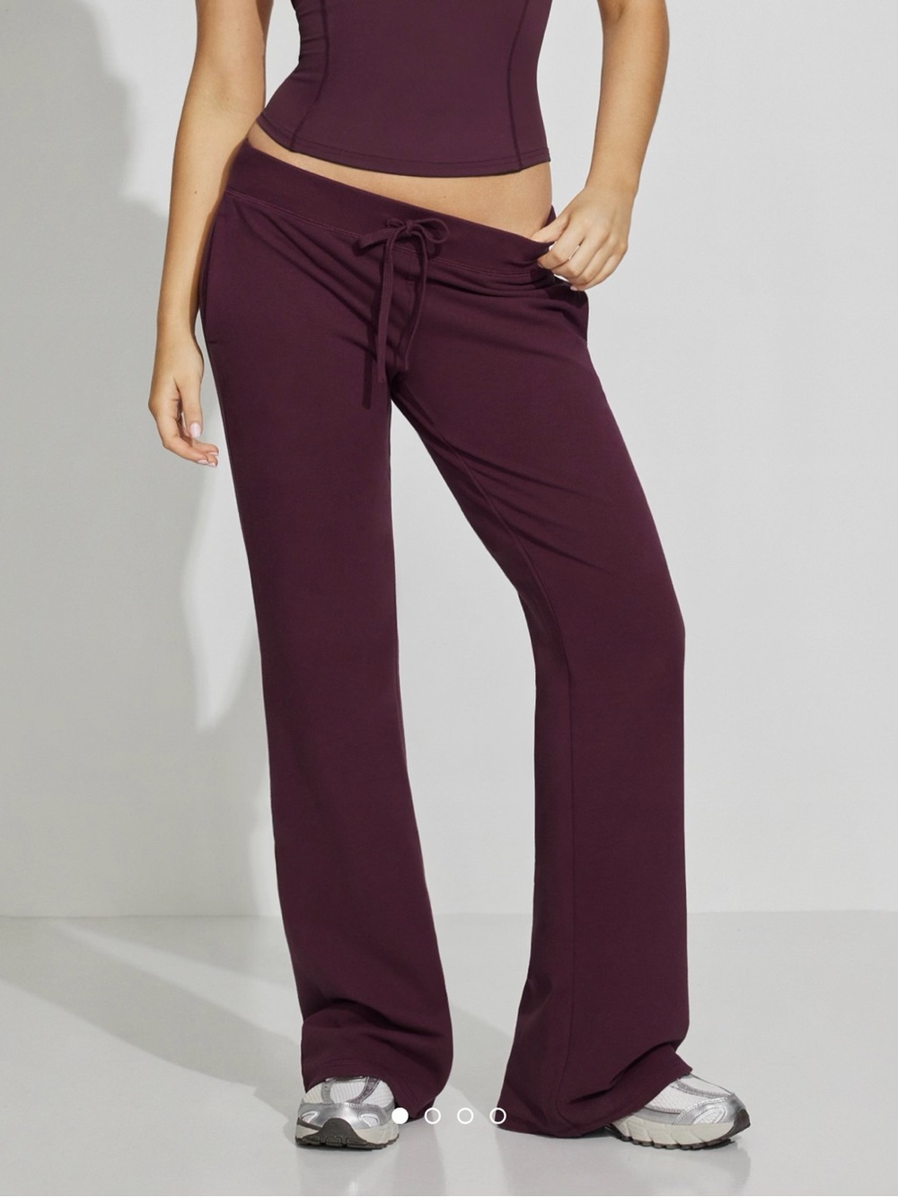 Garage Deep Plum Boot-Cut Lounge Pants
